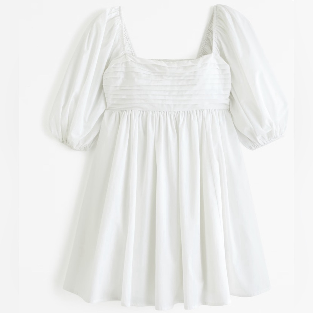 A&F Emerson Poplin Puff Sleeve Mini Dress